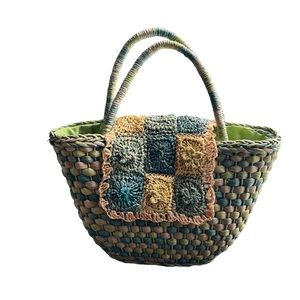 Cappelli Straworld | Woven Crochet Flap Straw Basket Tote Bag